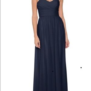 Navy Blue Monique Lhullier Bridesmaid Dress
